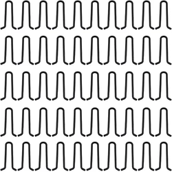 50PCS Carp Fishing Tackle Matt Black Lead Weight Mould Eye U-shape Loops Clip Terminal End Fishing Accessories Safety Snap Pesca