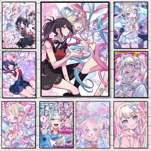 Game N-Needy Girl O-Overdose Poster High Quality Wall Art for Home Office Bedroom Living Room Hallway Bar Perfect Gift Idea