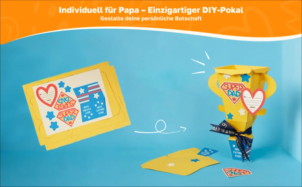 Father's Day Handmade DIY Trophy Kit Reward for Father's Day Award Trophy