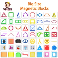 VINEDI Big Size Magnetic Designer Construction Set Model & Building Toy Magnets Magnetic Blocks Educational Toys For Children