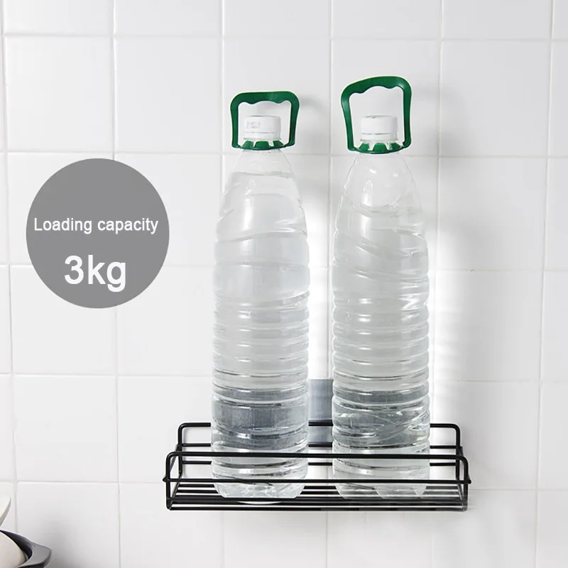 Bathroom Shelf Shower Shelves Shampoo Storage Rack Kitchen Storage Holder Punch-Free Wall Mounted Organizer Bathroom Accessories