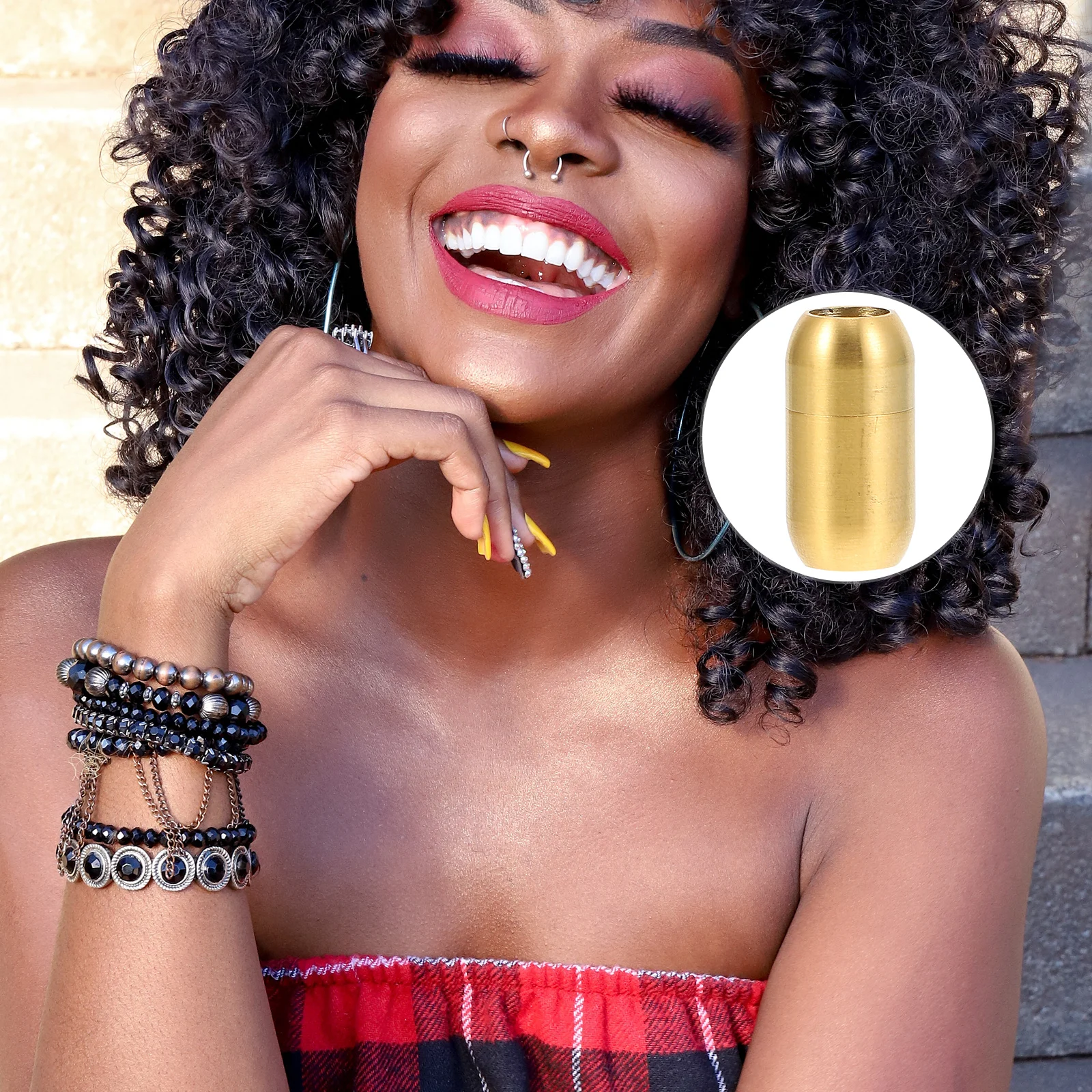 

2 Pcs Jewelry Bracelet Clasp Strap Connecting Buckle Clasps Wrist Rope Buckles DIY Connectors Golden Metal Making Tool