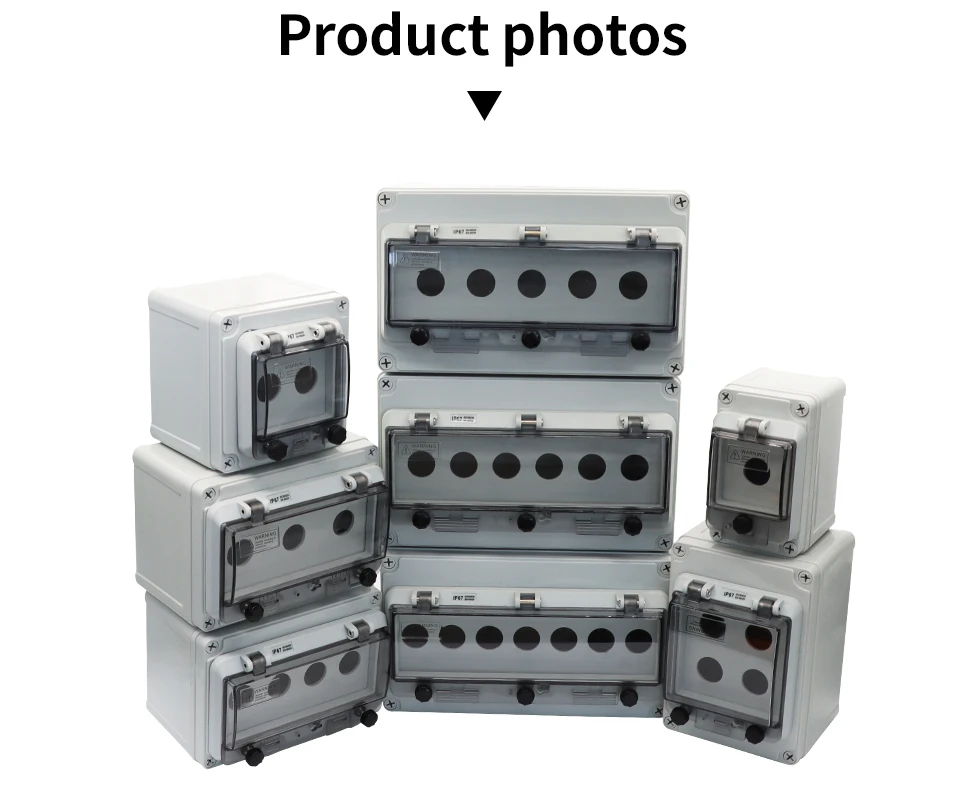 Not-Aus-Steuerbox für den Außenbereich mit Schutzabdeckung, wasserdichte Not-Aus-Tastensteuerbox IP67 – Detail 5