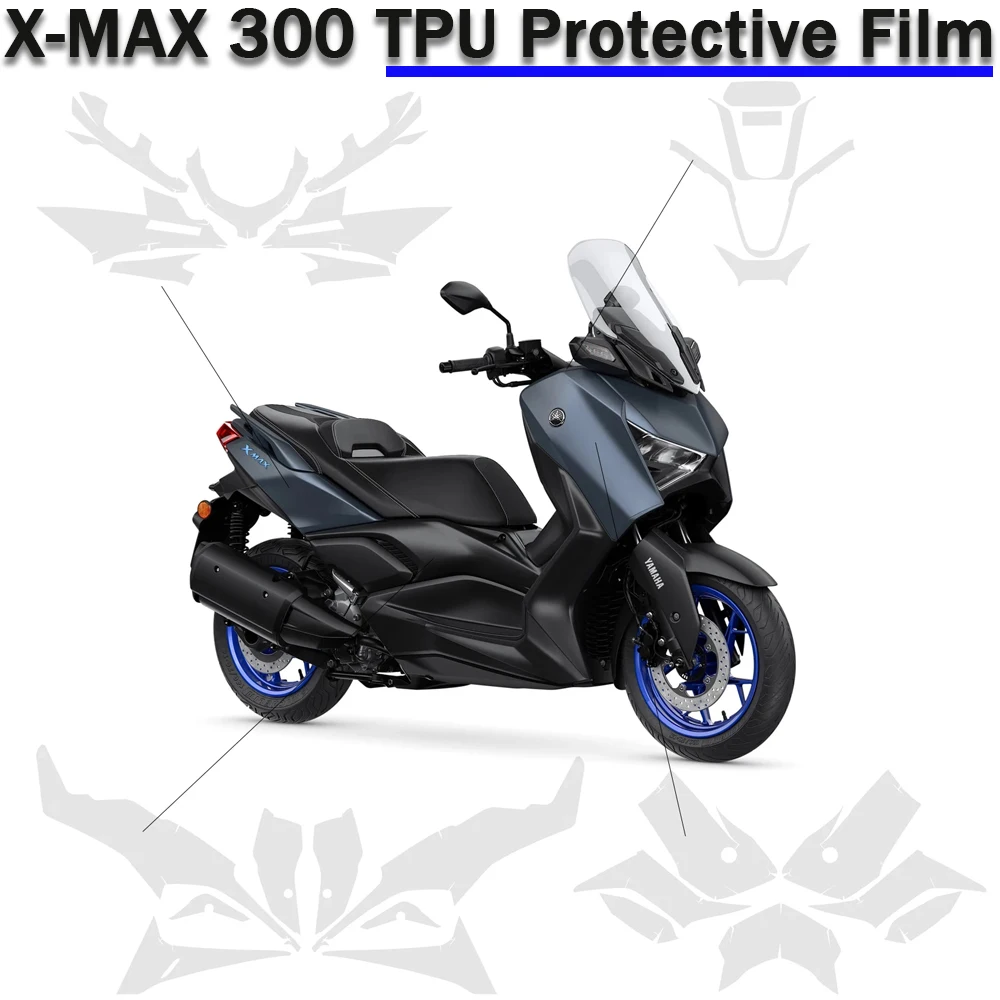 

XMAX 300 PPF Accessories TPU Protective Film For Yamaha X-MAX 300 2023- Fairing Paint Set Body Protection Sticker Protection Kit