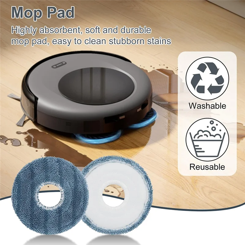 A24P para Eufy Omni C20 Robot repuestos de aspiradora limpiador cepillo lateral principal filtro paño de mopa bolsa de polvo Accesorios