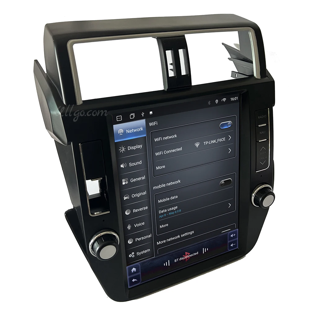 12.1 Inch Vertical Screen Android Car Head Unit for Toyota Prado 150 2014-2017