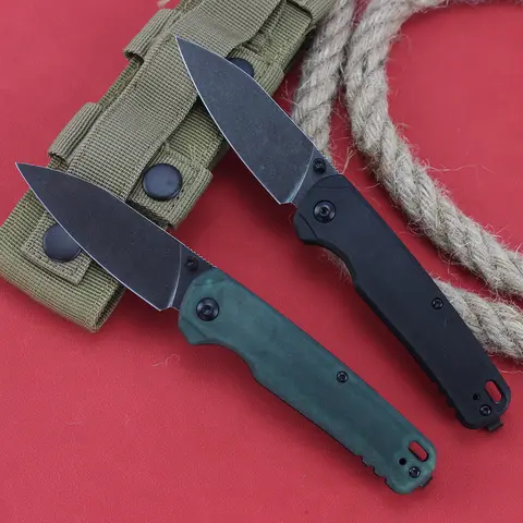 KS 6105 Outdoor Folding Knife D2 Blade Nylon Fiber Handle EDC Self defence Fishing Hiking Hunting Knives Military Tactical Knife