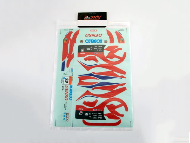 Killerbody Racing Decal Sheet for DENSO KOBELCO SARD RC F Bodyshell