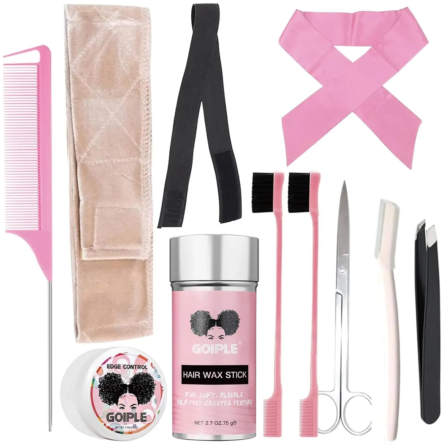 

Набор из 11 париков, подходящий для начинающих, парик с кружевной передней частью, парик с эластичной лентой для фиксации кружева (бежевый)