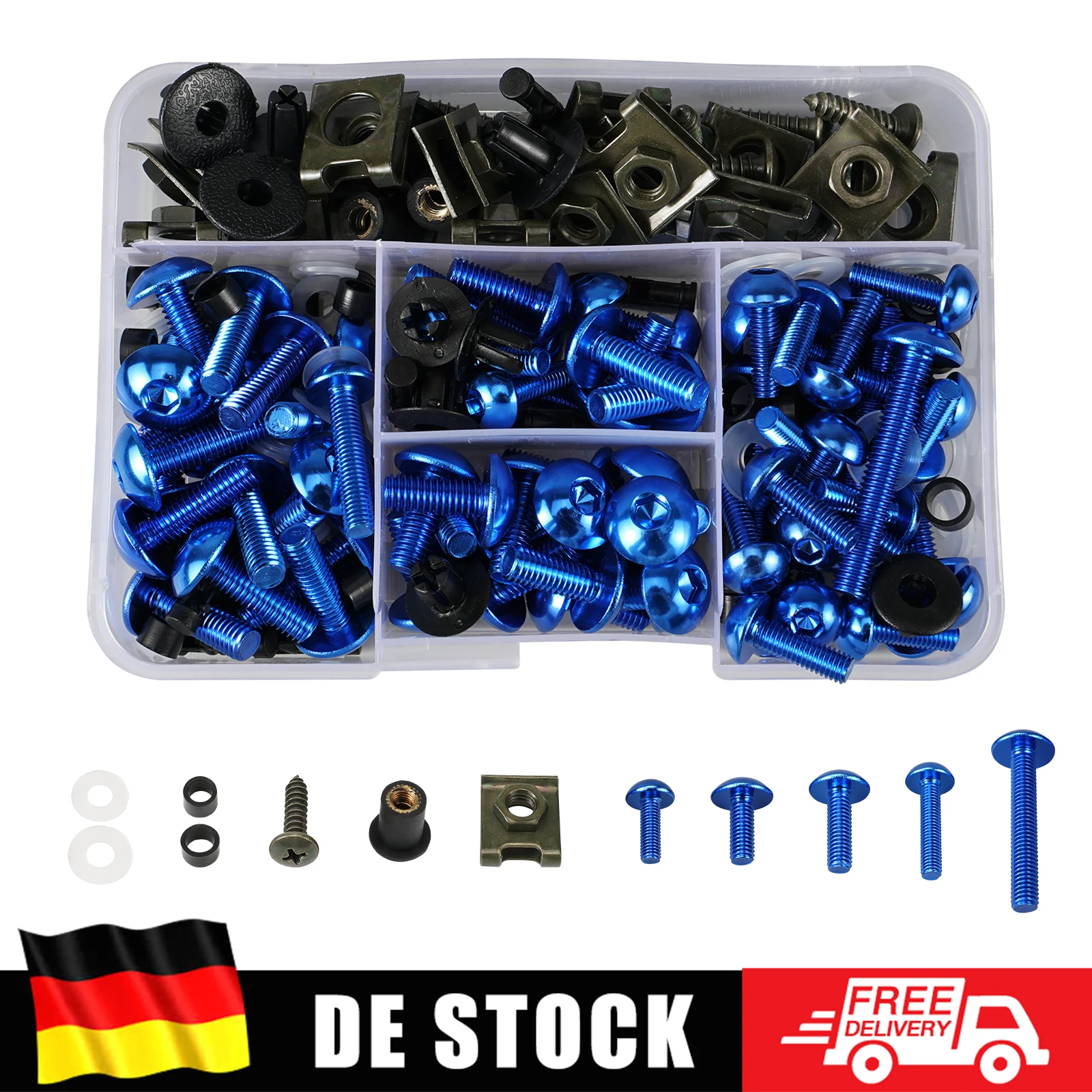 Motorrad-Windschutzscheiben-Bolzen-Set für Suzuki GSXR600 GSXR750 GSXR1000 GSX-R600 GSX-R750 GSX-R1000 Hayabusa GSX1300R Honda