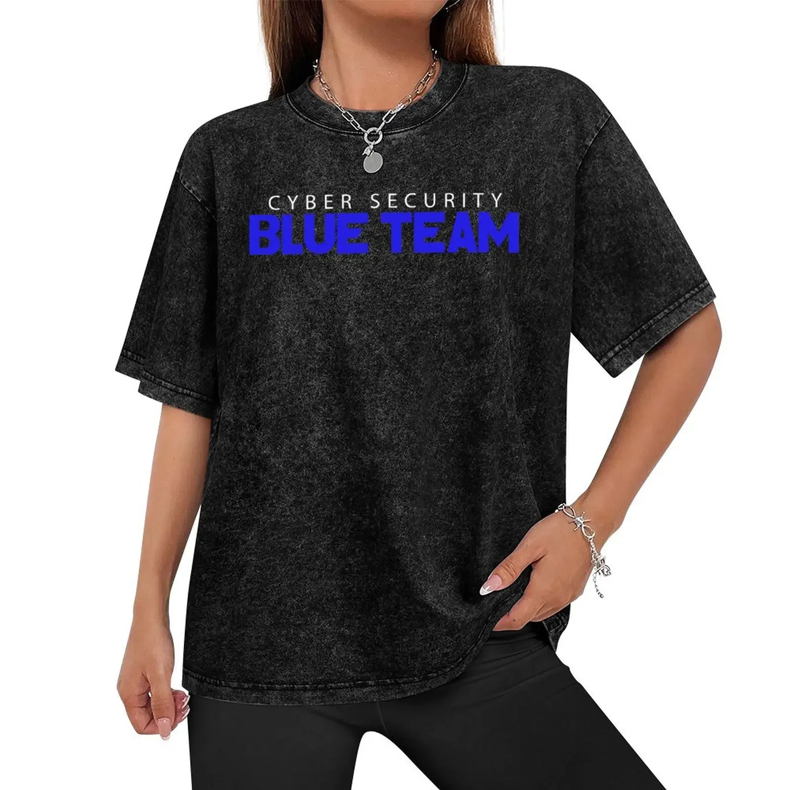 Cool Blue Team Cyber Security Hacking Hacker T-Shirt tees anime clothes cheap stuff plain mens fashion