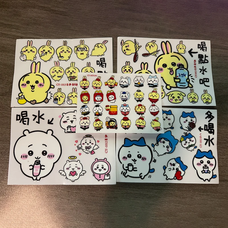 

Chiikawa Transfer Stickers Cute Chiikawa Hachiware Usagi Waterproof Decal for Cup Laptop Phone DIY Cartoon Decoration