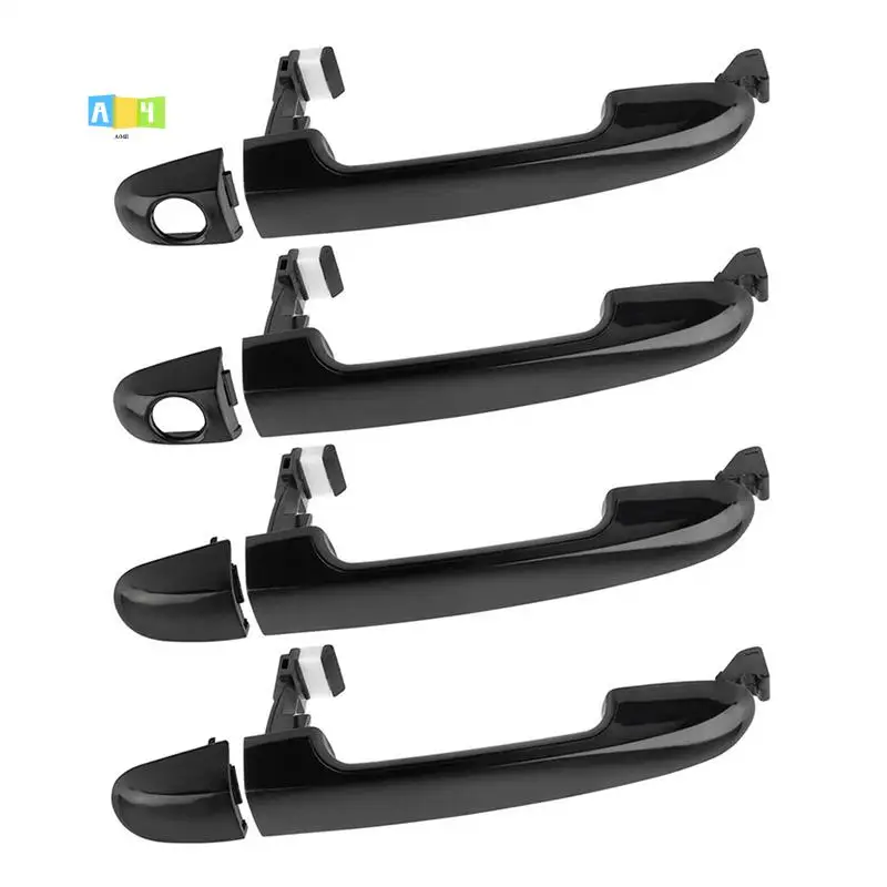

A04E-4Pcs/Set Outside Exterior Door Handle Pull Assembly For Hyundai Elantra 2006 -2012 82651-2H000 82652-2H000 82651-2H010