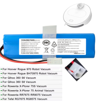 Robot Vacuum Battery for Rowenta X-Plorer 75 Animal Hoover BH70970 Tefal RG7675 Qihoo 360 S6/S8 Rogue 970.