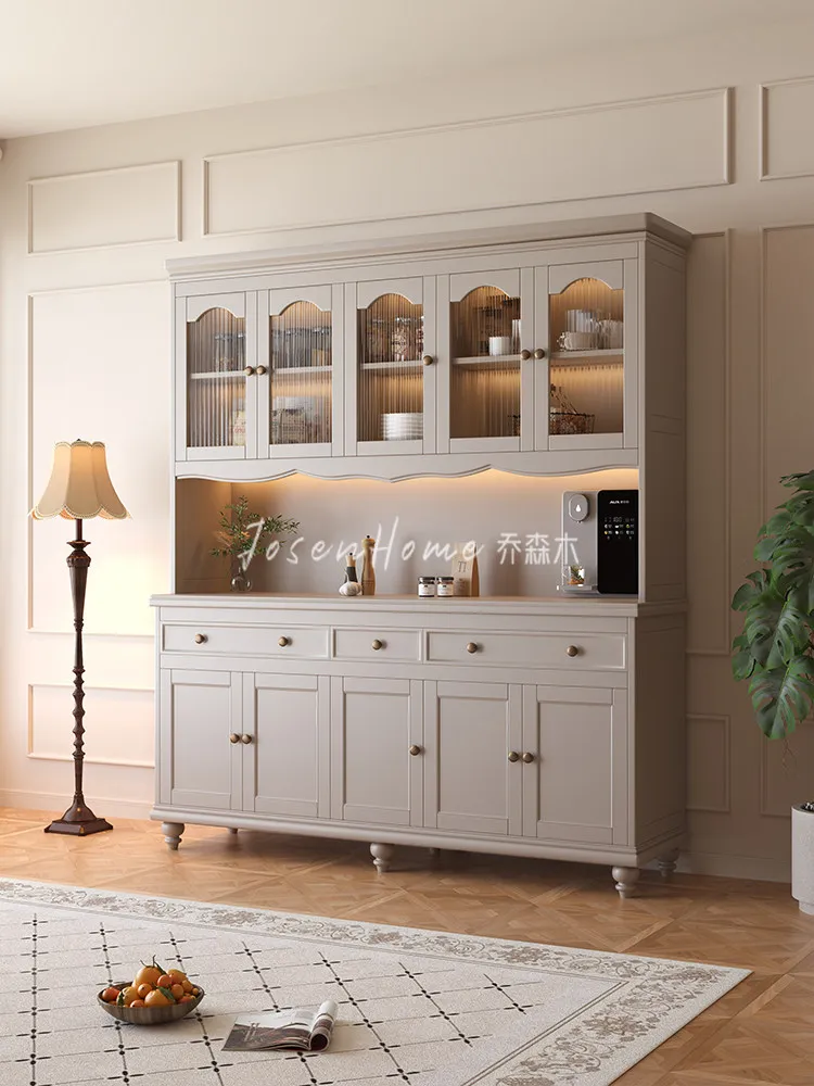 mahogany solid wood dining side cabinet wine cabinet living room against the wall multi-layer combined storage cabinet