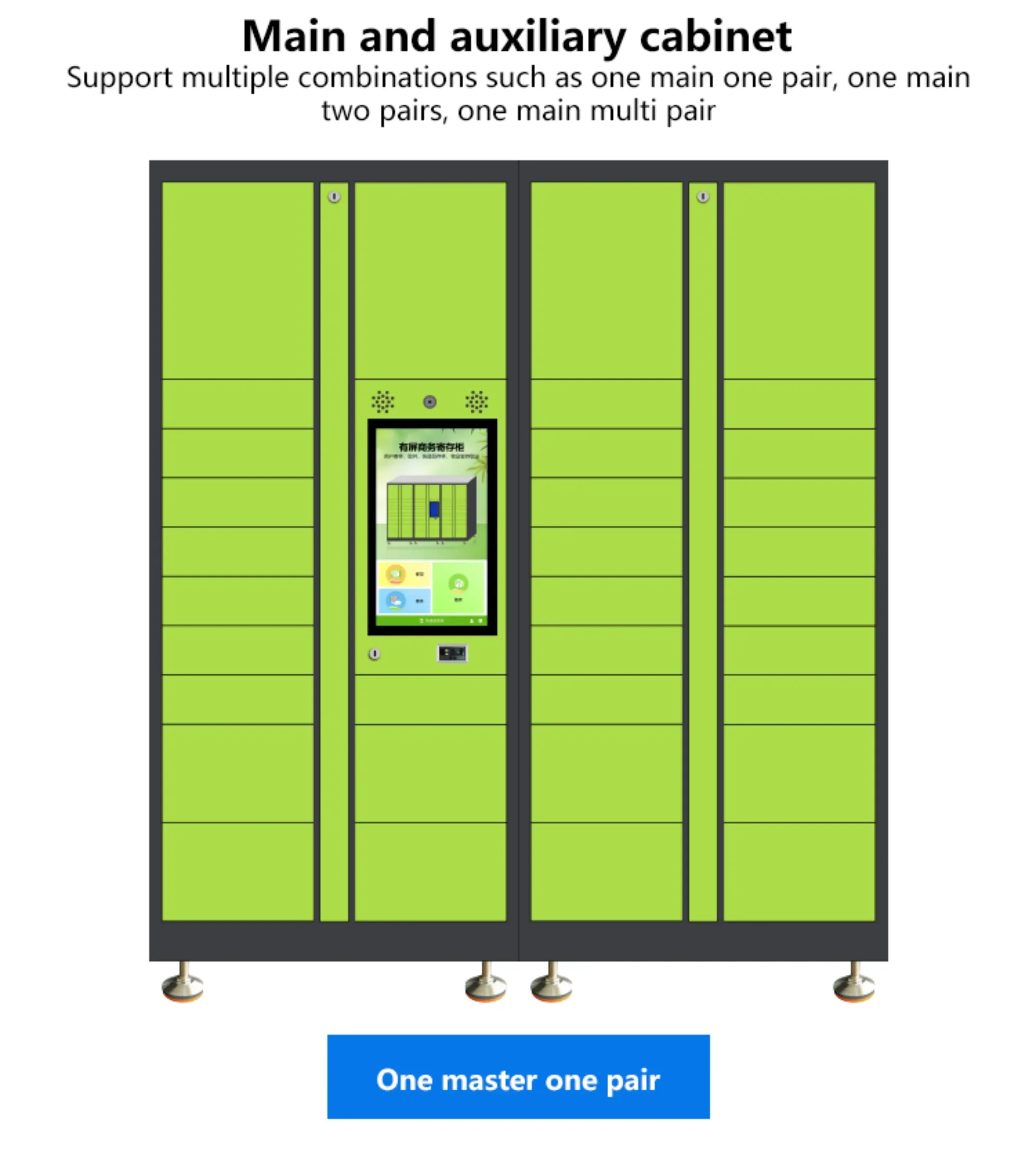 Customized Smart Delivery Locker Smart Parcel Locker with Touch Screen