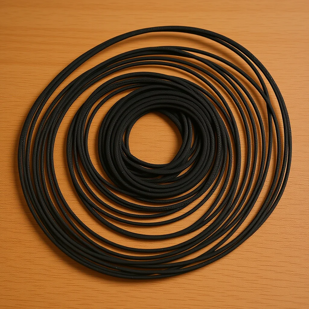 

90Pcs Rubber Cassette Belts for Recorder Player Replacement Flexible Smooth Transmission for Daily Repair Needs