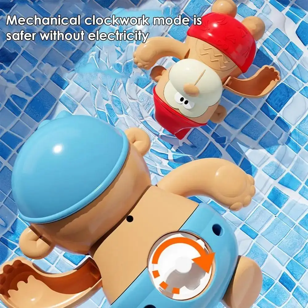 Monkey Bathing Shower Toys Water Floating Clockwork giocattoli per vasca da bagno per bambini senza elettricità giocattoli da bagno per bambini