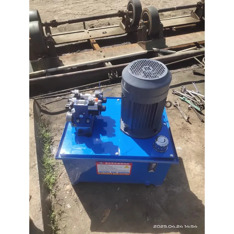 مجموعة النظام الهيدروليكي الكهربائي الصغير محطة مضخة الزيت الرفع مجموعة كاملة 380 فولت أداة الآلة الكهرومغناطيسية اليدوية القابلة للتخصيص