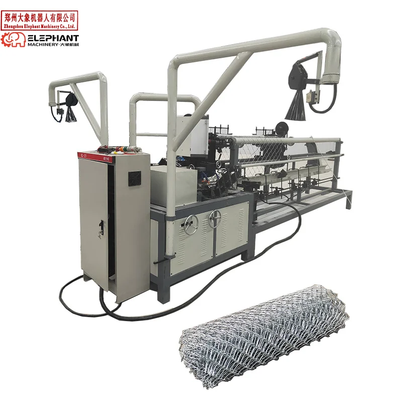 4m Width New Used Chain Link Fence Machine for Sale Speed: About 80-120 square Meter Per Hour