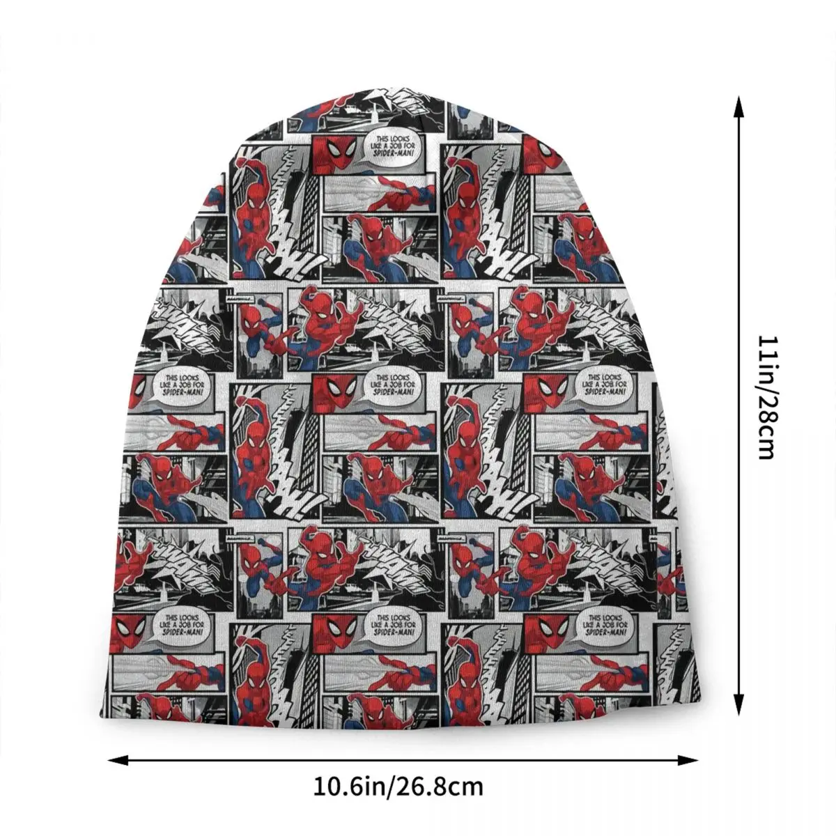 Custom Spider Man Collage Skullies Beanies Caps For Men Women Unisex Streetwear Winter Warm Knit Hat Adult Bonnet Hats