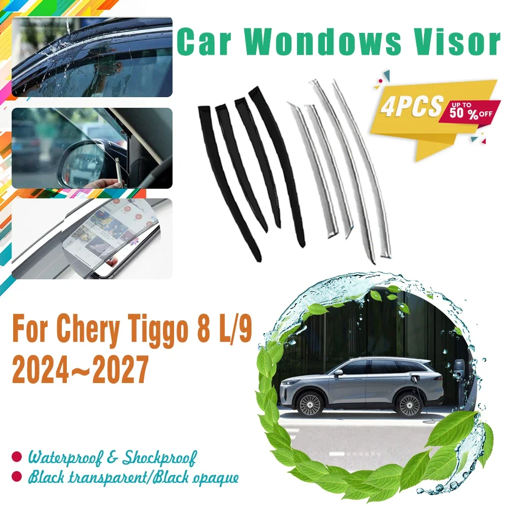 

Car Windshields For Chery Tiggo 8 L/9 Fulwin T9 2024 2025 2026 2027 Sun Rain Window Visor Rain Guard Trim Cover Auto Accessories