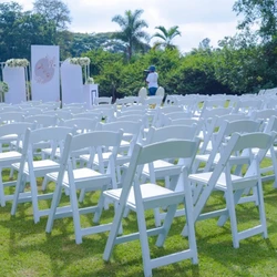 100pcs）No cushion ) PP Plastic White Banquet Wedding Chiavari Tiffany Chair For Parties Events Banquets 1149