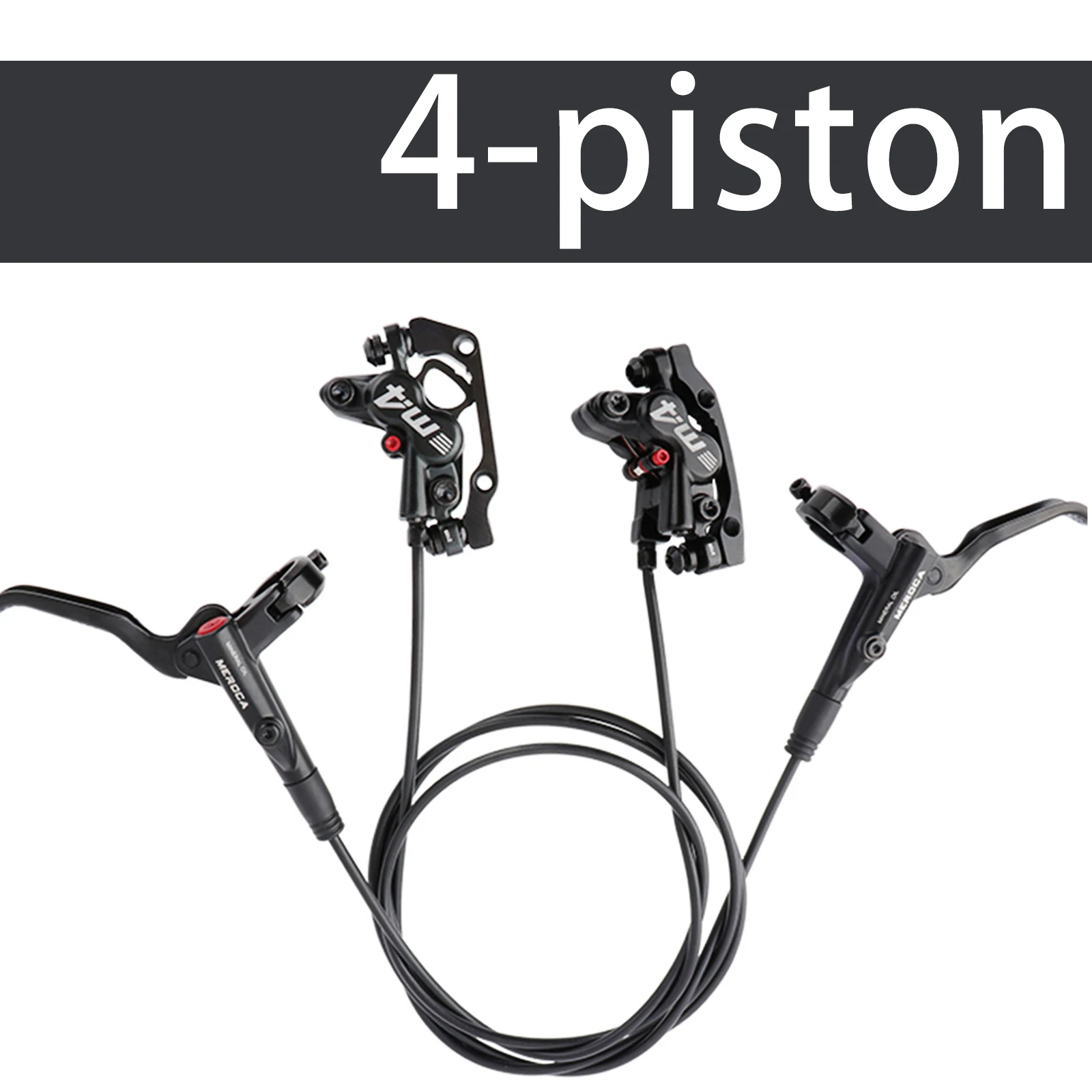 

MEROCA M4 4-поршневые гидравлические велосипедные тормоза, передний и задний комплект, 4-поршневой дисковый тормоз, масляный тормоз MTB, совместимый с ротором 160 мм