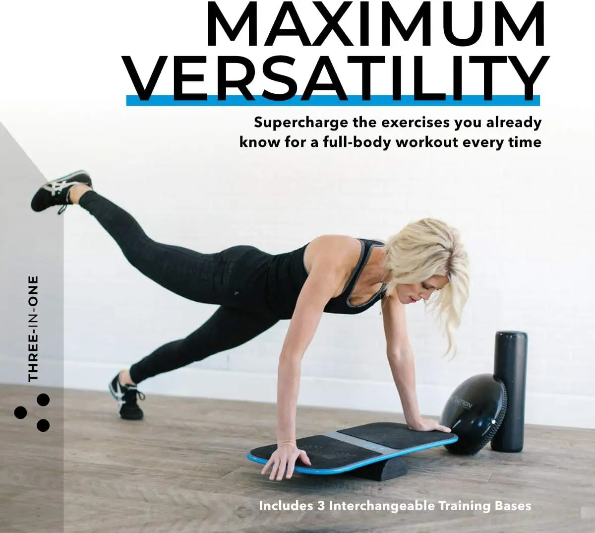 FIT 3-in-1 Exercise Balance Board Training System