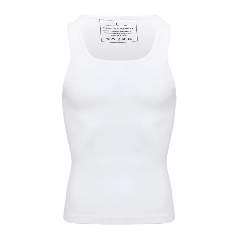 Mens Slimming Body Shaper Shapewear Abs Abdomen Compression Shirt to Hide Gynecomastia Moobs Workout Tank Tops Undershirts - Image 8