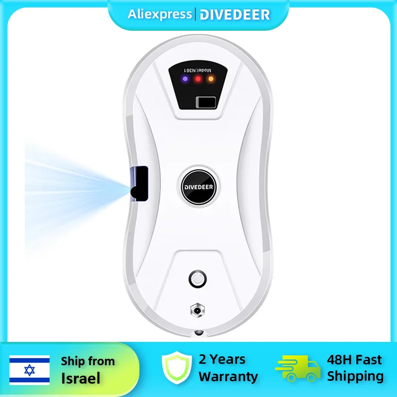 רובוט ניקוי חלונות אוטומטי לחלוטין, חכם, בעל ריסוס יחיד, נשלט מרחוק