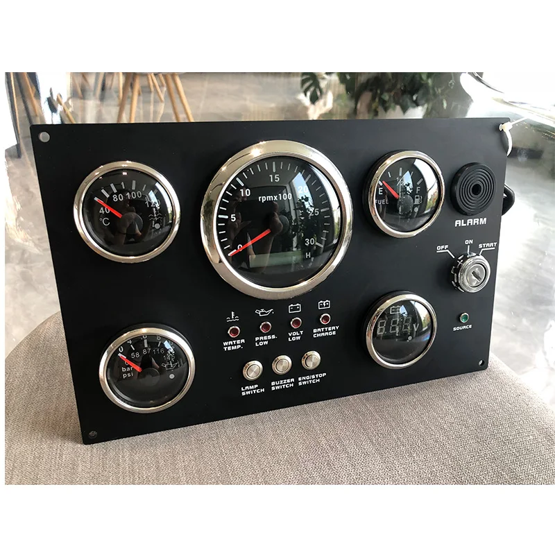 

Custom engine control gauges panel marine gauge