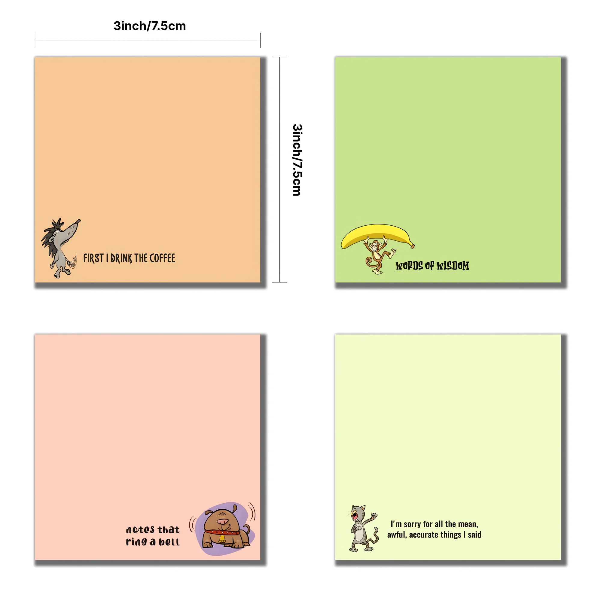 1Pcs Funny Notes Perfect for Office, School and Home Use - Ideal Gift for Students and Teachers