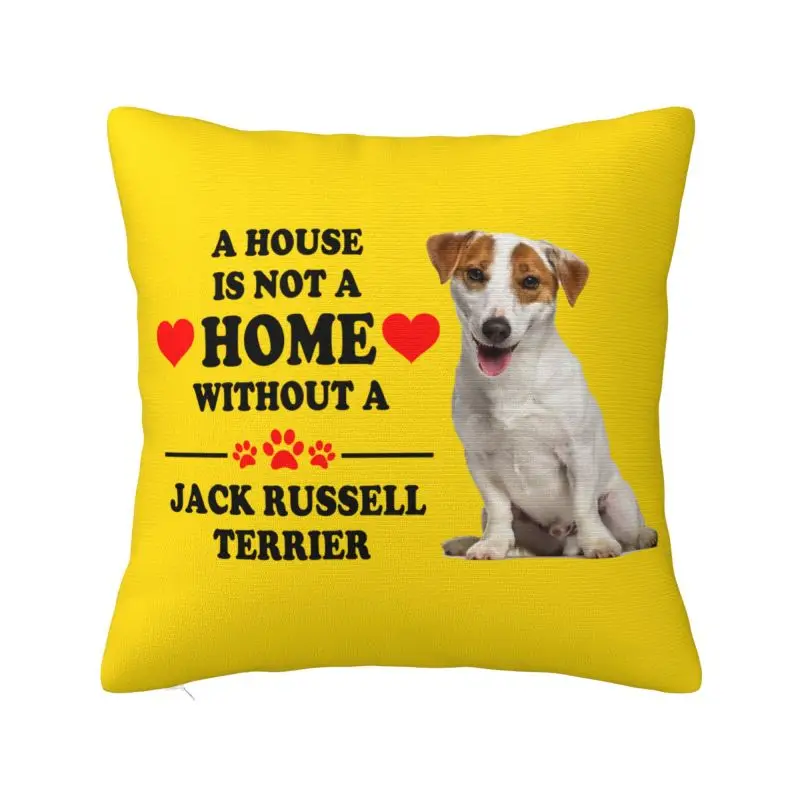 Jack Russell Terrier Dog Cushion Covers 45x45cm Soft Pillow Case for Sofa Square Pillowcase Living Room Decoration