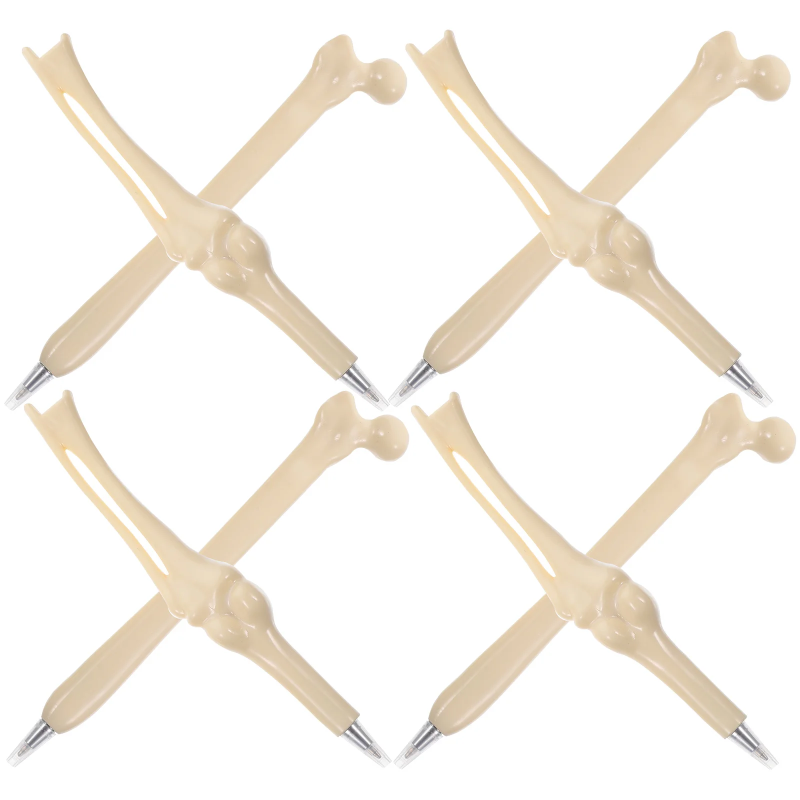 

8Pcs Unique Bone Shaped Pens Goth Inspired Office Supplies Smooth Writing Portable Pens for Friends Family Students Kids