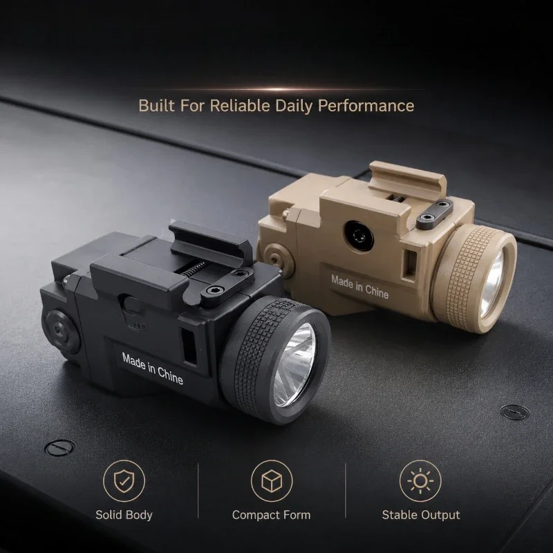 Small Outdoor LED Torch Light With Fixed Bracket Multi‑Light Modes Hard Wear‑Resistant Shell For Night Activity