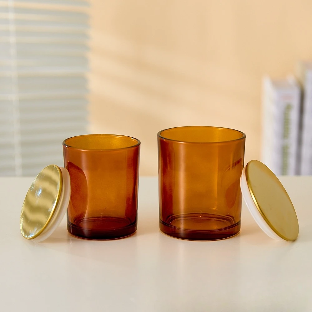 Amber Votive Candle Holder, Glass Tea Lights Candle Holder for Boho Wedding Decor,DIY Project,Home Decor Gift,Party Table Decor