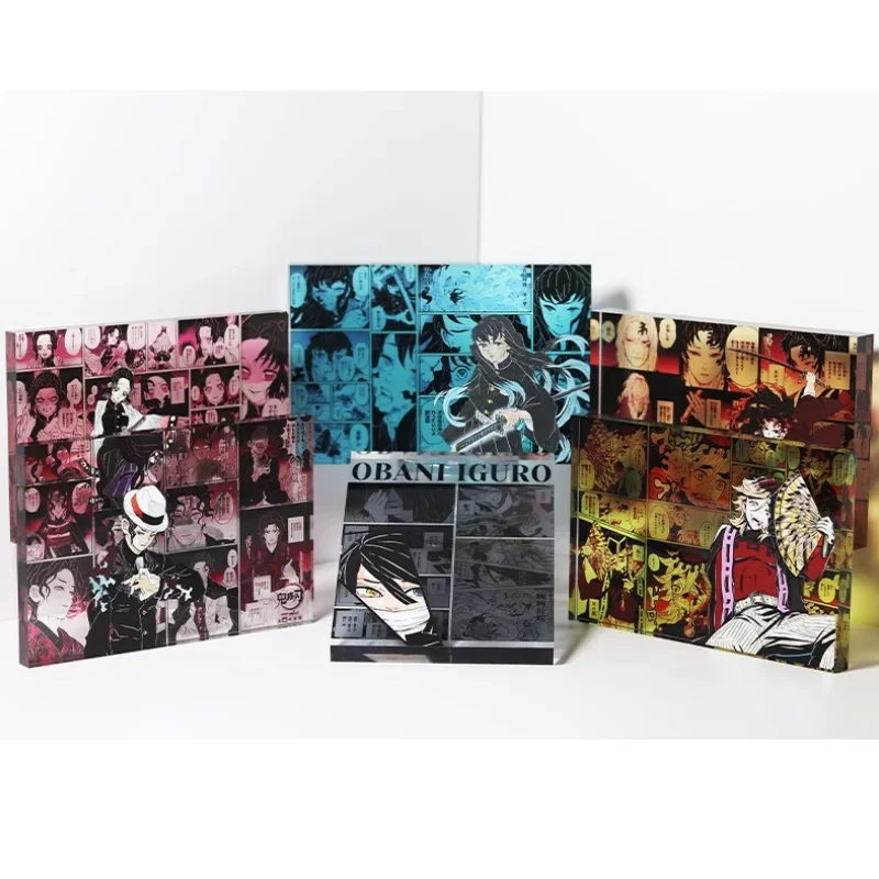 鬼滅の刃 竈門炭治郎 ねずこ 煉獄杏寿郎 コミックシリーズ ディスプレイブロック アクリル製アクションフィギュア ゲームコレクション