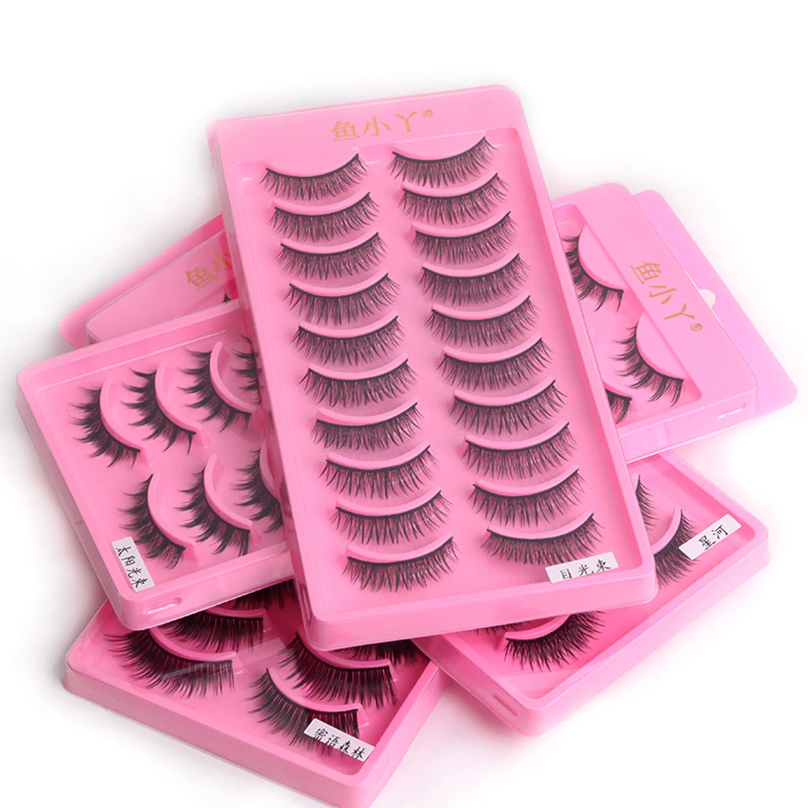 10Pairs Fake Eyelash Extension Natural 3D Mink False Eyelashes Makeup Eye Lashes Faux Cils Women Girls Make Up Beauty Tools