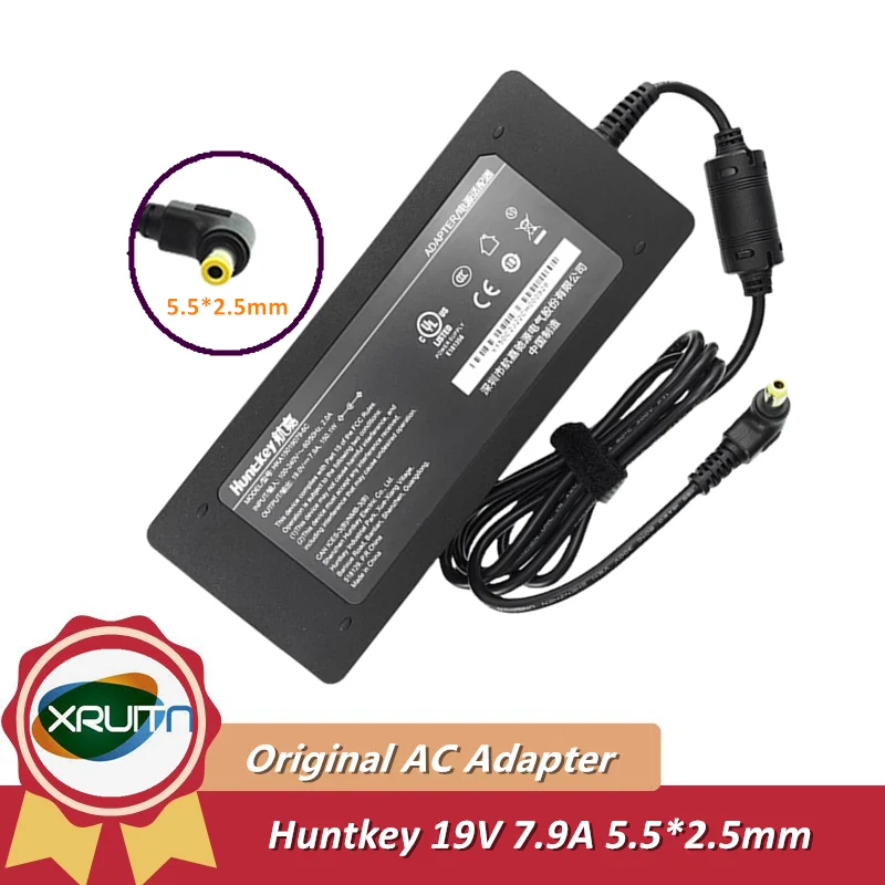 

Оригинальный Huntkey HKA15019079-6C 19V 7.9A адаптер переменного тока зарядное устройство для ноутбука 150,1 Вт источник питания 5,5*2,5 мм