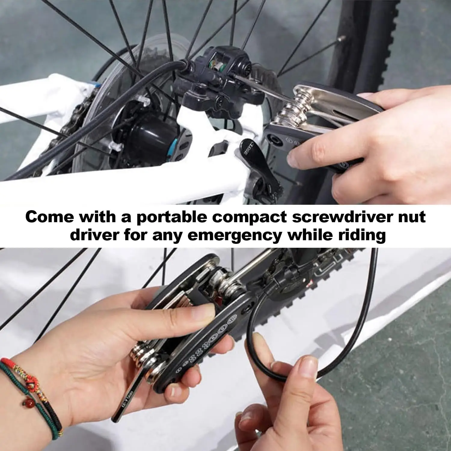 16 in 1 MTB Tools Road Bicycle Allen Wrench Tools Portable Bicycle Repair Tool set  Suitable for mountain bikes and road bikes image 4