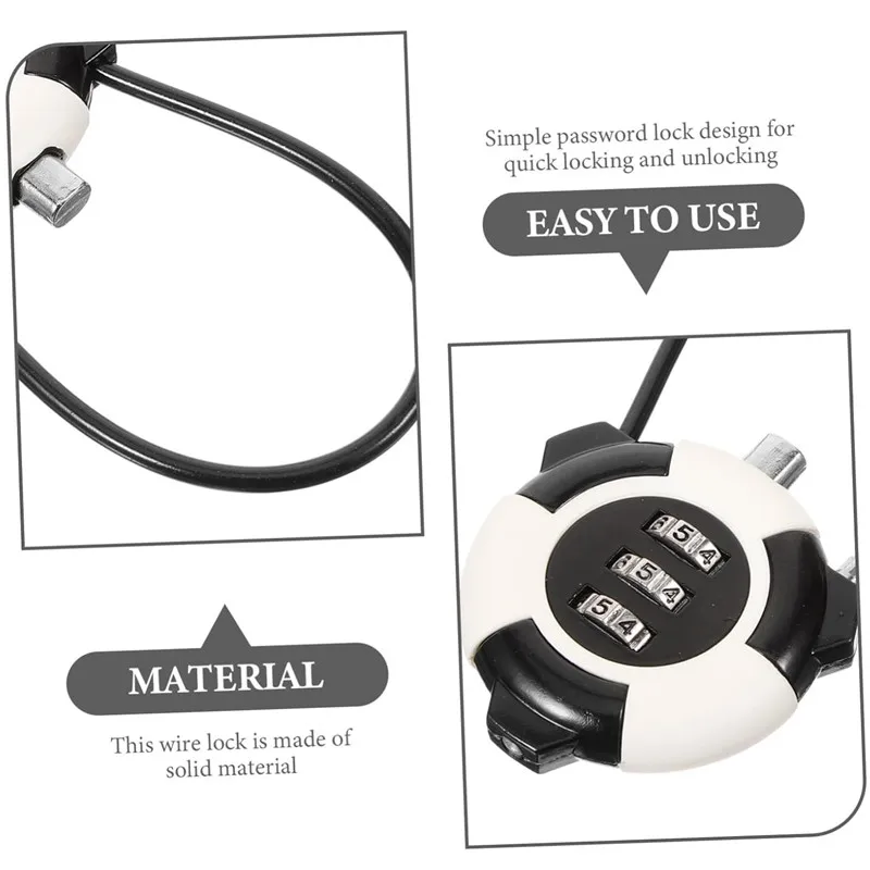 Approved Luggage Locks – 3-Digit Combination Cable Lock Indicator, Large Dial Easy-Press Button for Suitcases and Bags