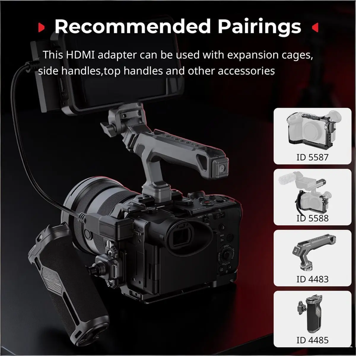 High-Definition Cable Adapter for -Compatible for FX2 Tool-Free Installation for Seamless Vertical