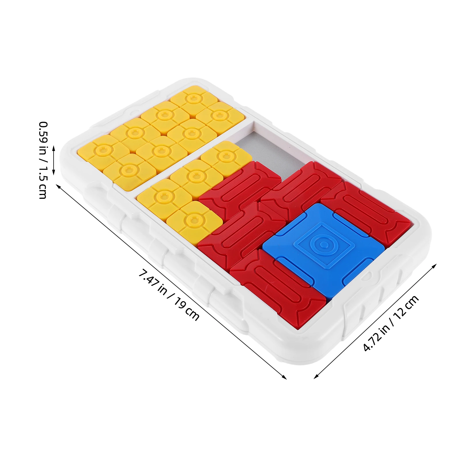 Jogo de tabuleiro de quebra-cabeça deslizante, brinquedo educacional para pensamento lógico, crianças e adultos, viagem, diversão familiar, design portátil, textura suave