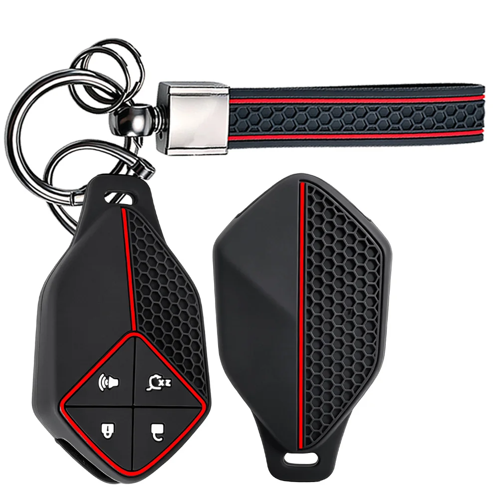 Keychain Car Key Case for Changan DEEPAL S7 S07 G318 S09 S05 L07 SL03 Shenlan Silicone Fob Cover Shell Ring Holder Accessories