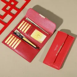 2024 New Women's Wallet Metal Long Folding Personalized Student Cute Mini Fashion Wallet Handheld Zero Wallet