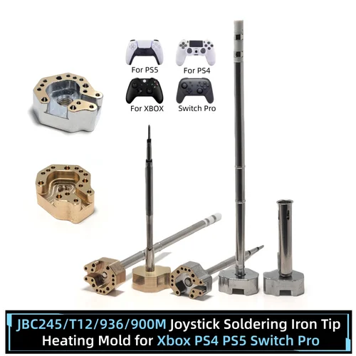 Imagen 1 del producto Punta de soldador T12/JBC245/936 para moldes de calentamiento de joysticks de Xbox, PS4, PS5, Switch Pro, herramientas de desmontaje y reparación de joysticks.