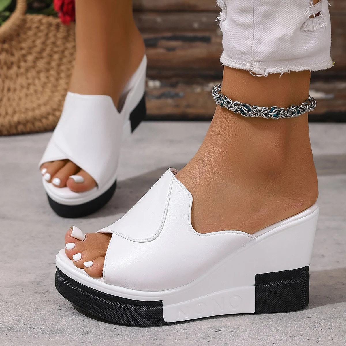 Vrouwen Wiggen Slippers Zomer  - Street Fashion Plus Size recensie en prijs