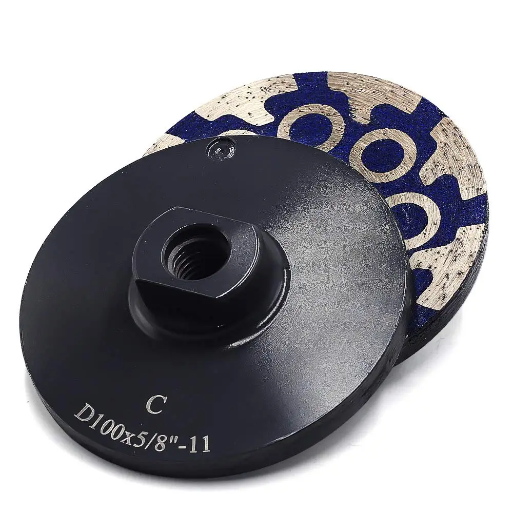 4"Diamond Cup Wheel Resin Diamond Grinding Wheel Coarse Grit with Thread 5/8“-11 or M14 for Grinding Stone Concrete and Tiles