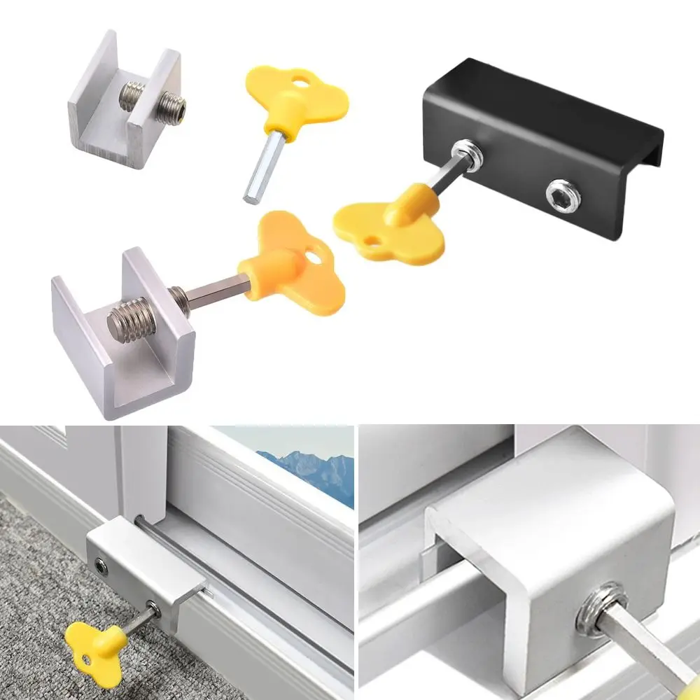 Durable Aluminum Alloy Sliding Window Locks Child Protection Adjustable Anti-Theft Limit Device Baby Safety Security Lock